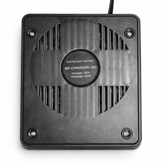 Brookstone Coffee Mug Warmer Black Electric Desktop Beverage Heater - Picture 3 of 4